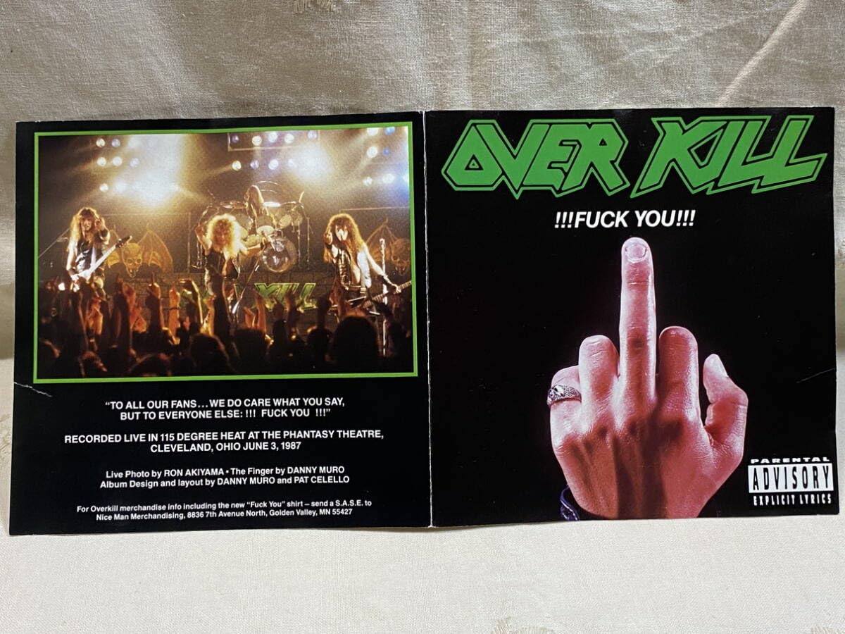 Amazon | OVERKILL - FUCK YOU CAROL盤 NIMBUSプレス 廃盤 レア盤